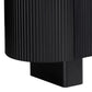 Nova Buffet with Walnut Veneer Top & Black Fluted Finish