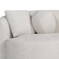 Dove Curved Fabric Sofa