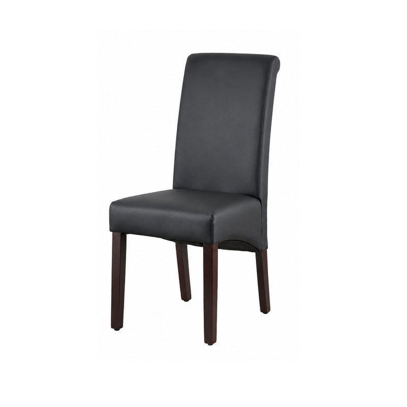 Swiss 2x wooden Frame Leatherette Dining Chairs in Multiple Colour