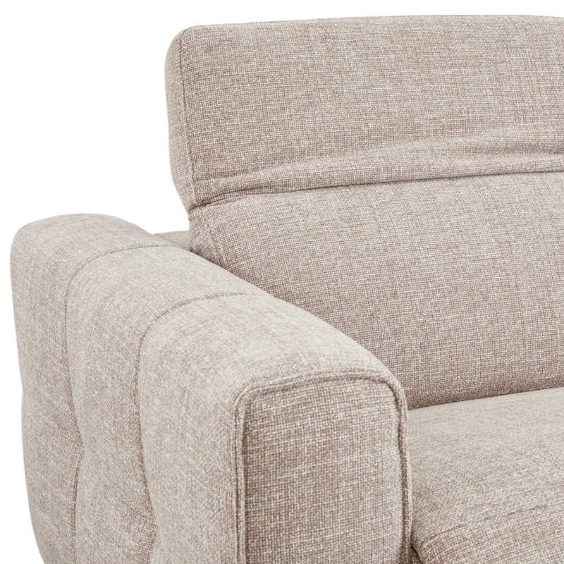Delta 3+2+1 Seater Fabric Power Recliner with Power Headrest & Zero-Wall Design