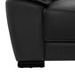 Hugo Luxurious Large Leatherette Corner Sofa 7 Seater with Chaise Black Colour