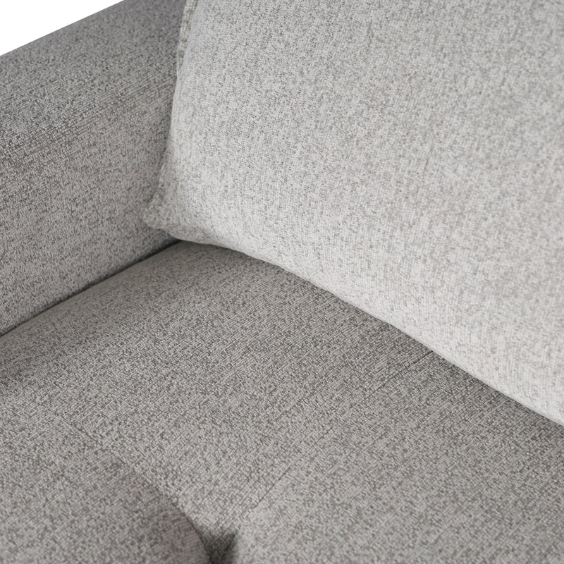 Milano Corner Sofa Chaise Reversible Polyester Fabric Multilayer Two Pillows Attached Individual Pocket Spring