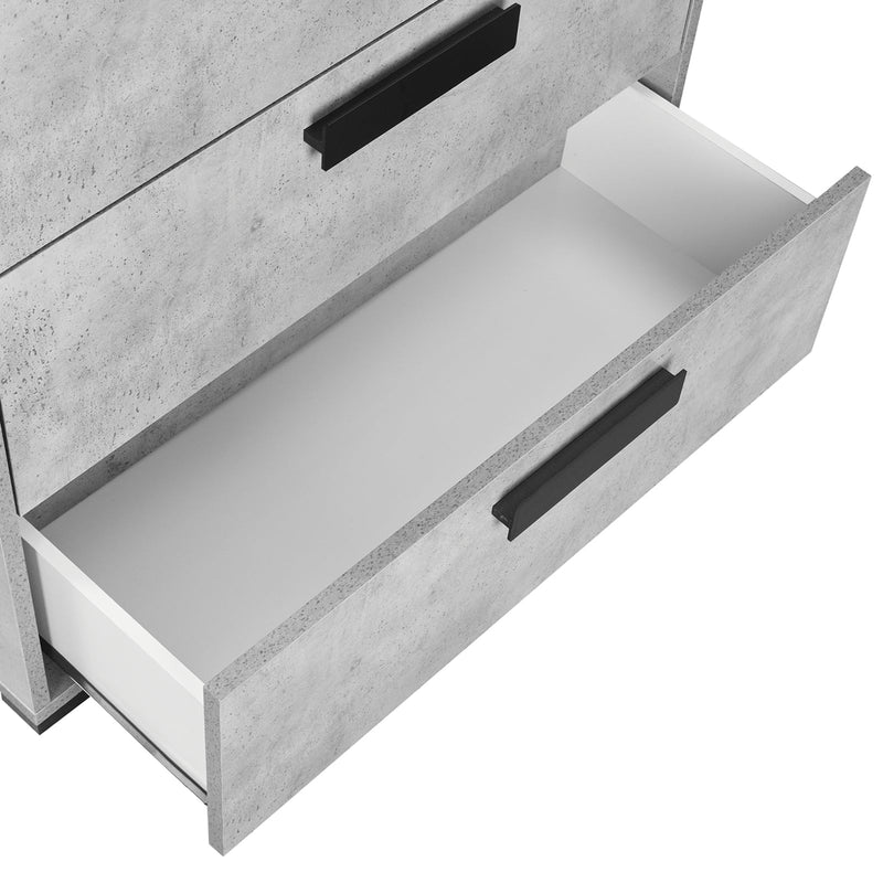 Copper 5/4 Pcs Bedroom Suite Fabric Upholstery MDF In Multiple Size with Dresser and Tallboy