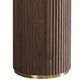 Archie Hall Table with Sintered Stone Top & Timber-Look Finish