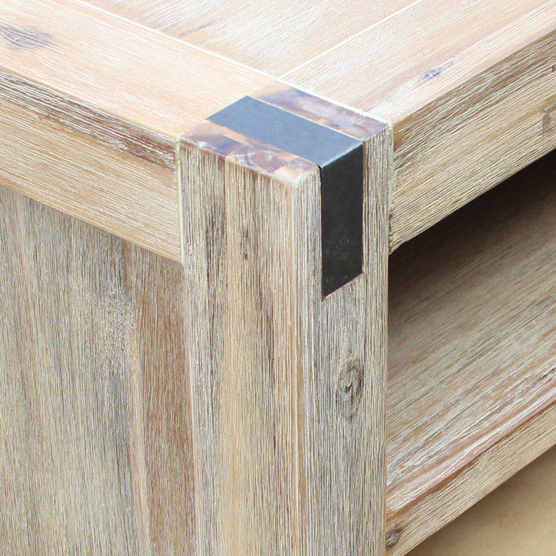 Nowra 3 Drawers TV Cabinet In Solid Acacia Timber With Multiple Colour