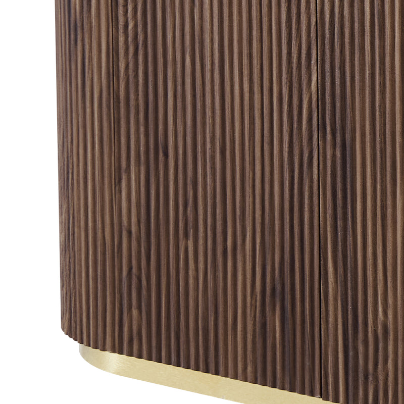 Archie Buffet with Sintered Stone Top & Timber-Look Finish