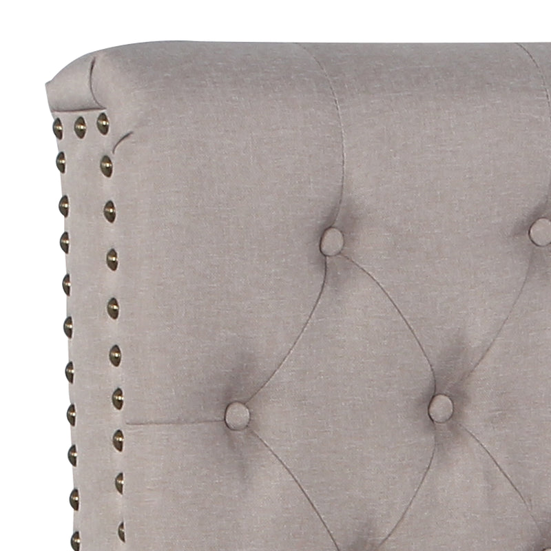 Sean Fabric Bed Headboard In French Provincial Design in Multiple Size and Colors
