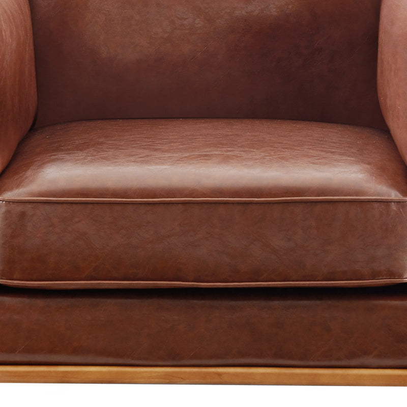 York 3+2 Seater Sofa Fabric/Leatherette Lounge Set with Wooden Frame
