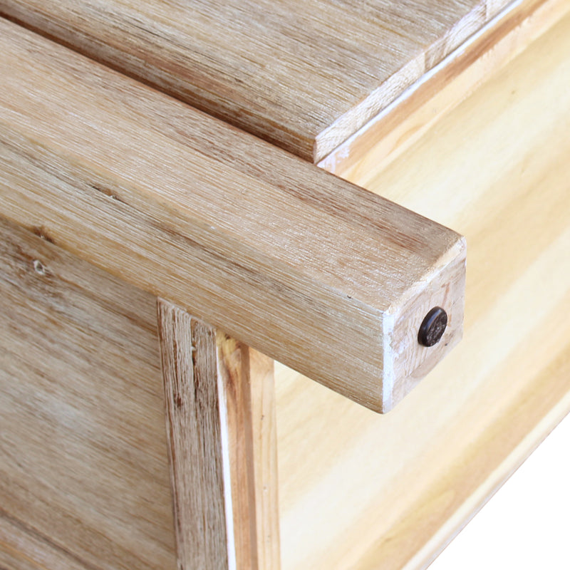 Nowra 6 Drawers Dressing Chest In Solid Acacia Timber with Mirror