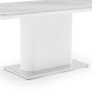 Aspen Dining Table Ceramic Table Top MDF Structure Stainless Steel