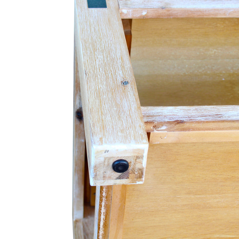 Nowra Solid Acacia Timber Oak Colour Square Shape Lamp Table