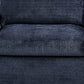 Harper Multifunctional 3 Seater Sofa Bed Fabric Upholstery Wooden Structure in Blue