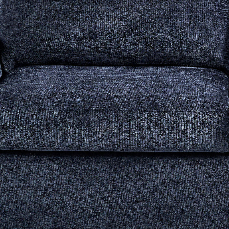 Harper Multifunctional 3 Seater Sofa Bed Fabric Upholstery Wooden Structure in Blue