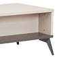 Maxwell Coffee Table MDF Particle Board with Melamine Finishing Open Cabinet Metal Legs