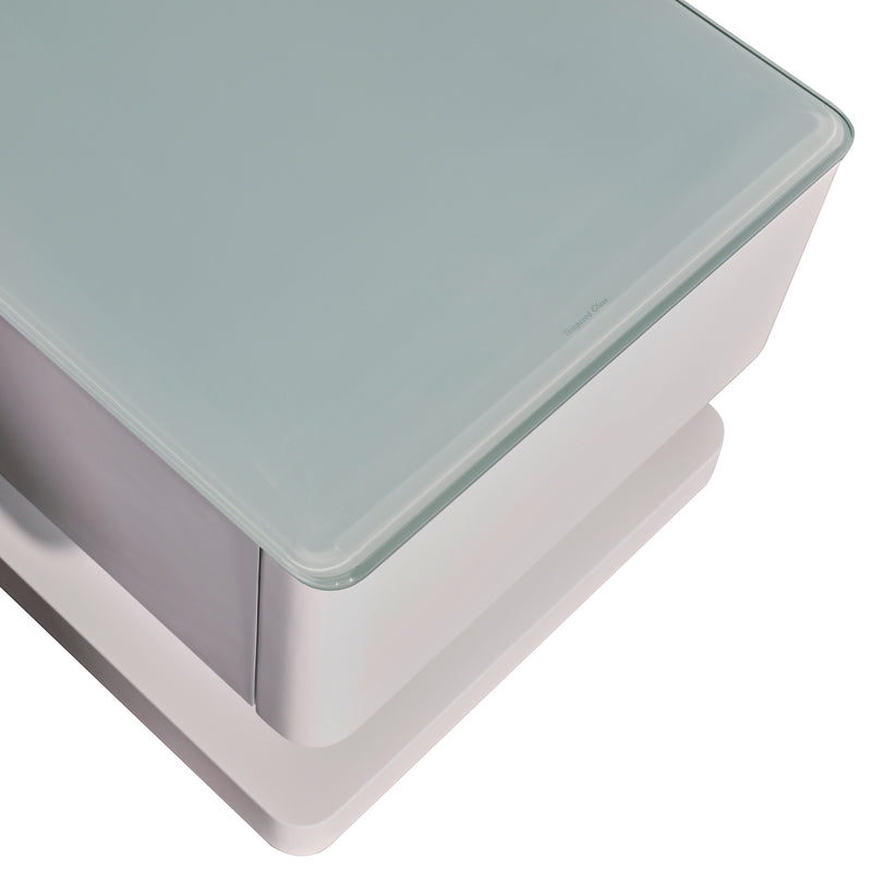 Suprilla Glossy Tempt Glass TV Cabinet With Multiple Color