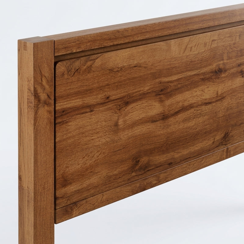 Toffee Bed with Natural Timber Look Finish