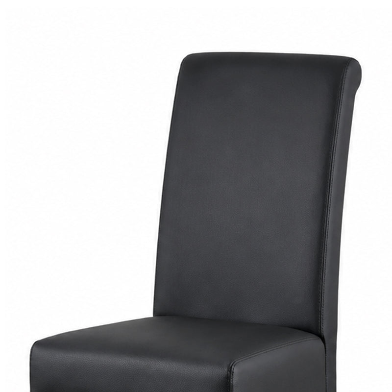 Swiss 2x wooden Frame Leatherette Dining Chairs in Multiple Colour