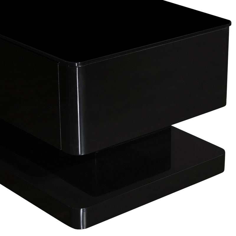 Suprilla Glossy Tempt Glass TV Cabinet With Multiple Color