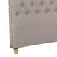 Sean Fabric Bed Headboard In French Provincial Design in Multiple Size and Colors