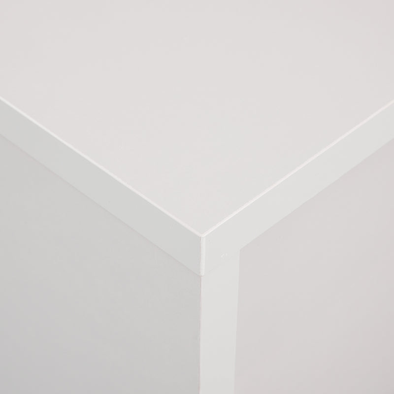 Maxwell Melamine Finish & Metal Legs Handles Tallboy with 5 Drawers