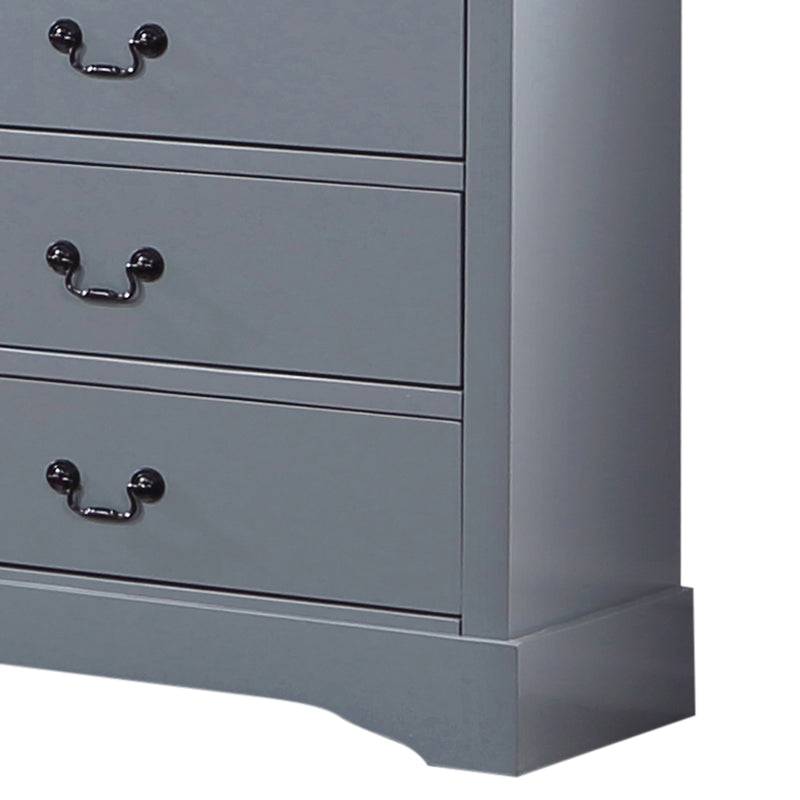 Spencer Solid Wooden Multiple Colour 6 Drawers Dresser Metal Handles
