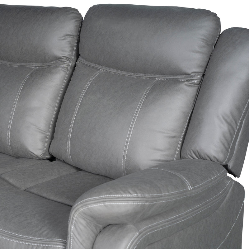 Carlton 3R+1R+1R Finest Fabric Recliner Sturdy Metal Construction