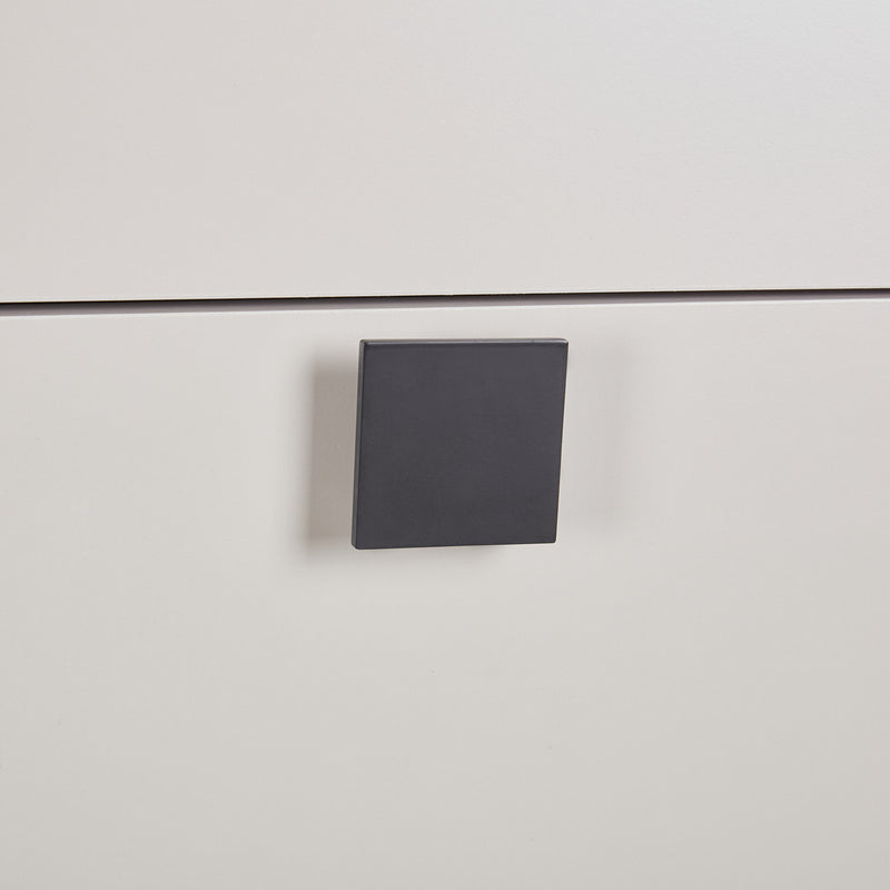 Maxwell Melamine Finish & Metal Legs Handles Tallboy with 5 Drawers