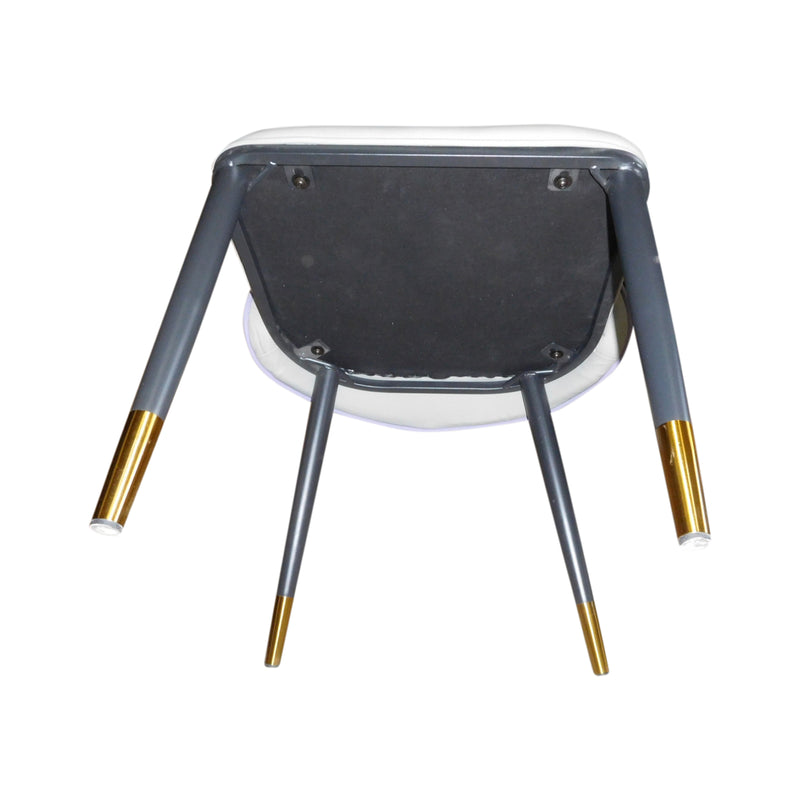 Shell 2X Dining Chairs Purple Colour Premium Leatherette Carbon Steel Frame Firm Support