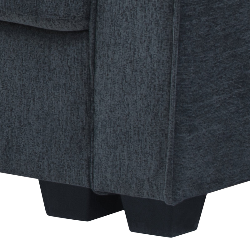 Milano Corner Sofa Chaise Reversible Polyester Fabric Multilayer Two Pillows Attached Individual Pocket Spring