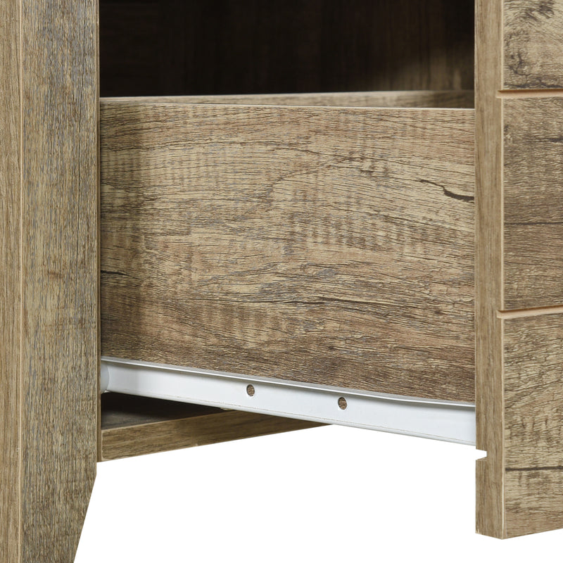 Cielo Natural Wood Like MDF Bedside Table in Multiple Colour