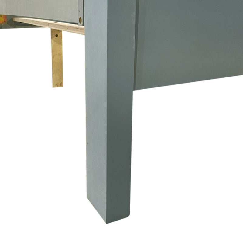 Spencer 5/4 pcs Bedroom Suite Solid Wood & MDF Grey Colour in Multiple Size with Dresser & Tallboy