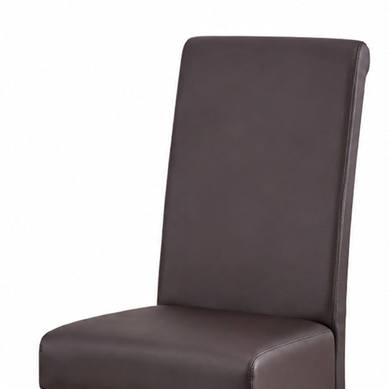 Swiss 2x wooden Frame Leatherette Dining Chairs in Multiple Colour