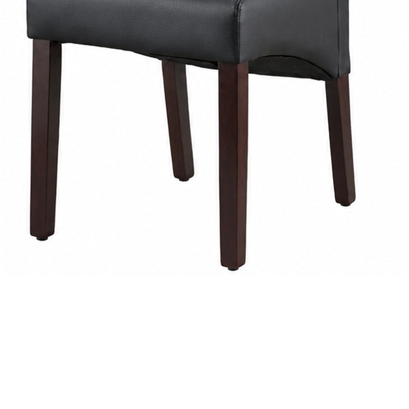 Swiss 2x wooden Frame Leatherette Dining Chairs in Multiple Colour