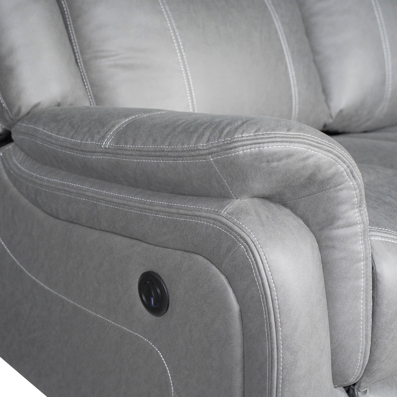 Carlton 3R+1R+1R Finest Fabric Recliner Sturdy Metal Construction