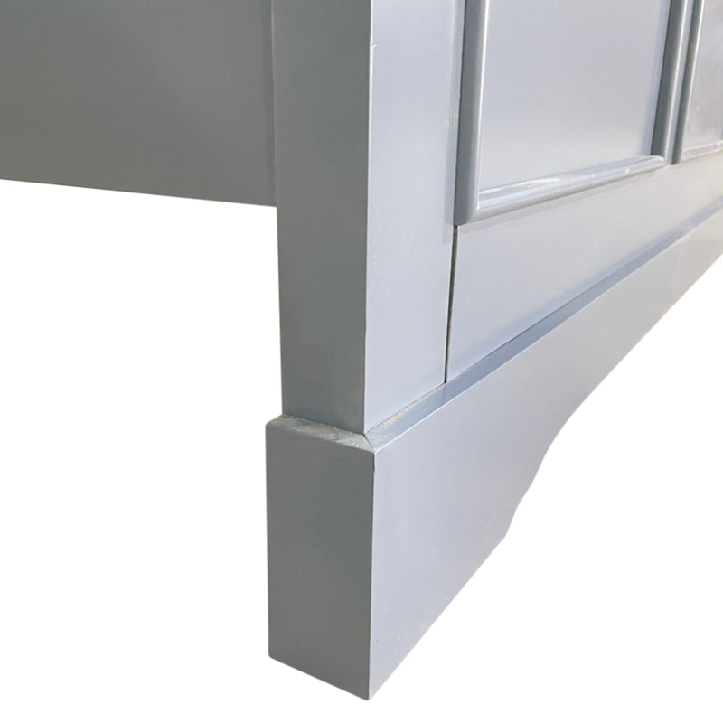 Spencer 5/4 pcs Bedroom Suite Solid Wood & MDF Grey Colour in Multiple Size with Dresser & Tallboy