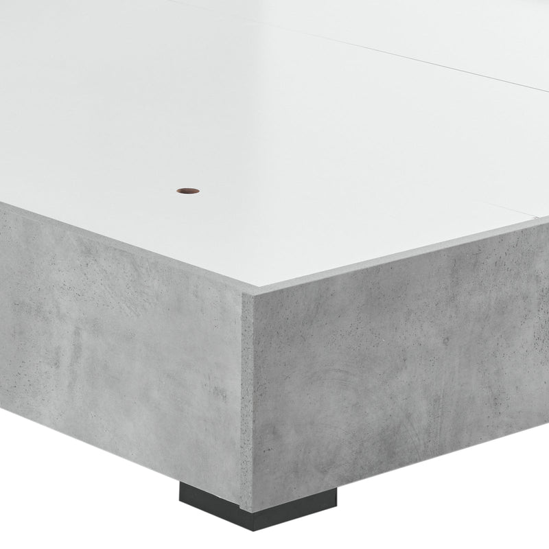 Copper 5/4 Pcs Bedroom Suite Fabric Upholstery MDF In Multiple Size with Dresser and Tallboy