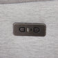 Loui Grey Fabric Electric Recliner Chaise Sofa with Storage