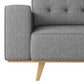 Dallas 2 Seater Sofa Fabric Upholstery Grey Colour Pocket Spring Wooden Frame