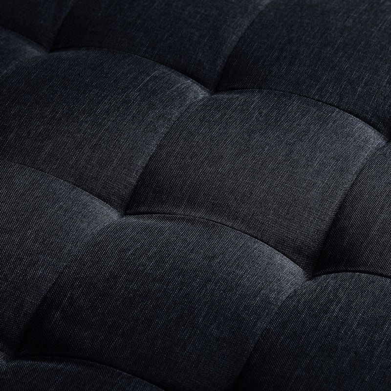 Marcella Velvet Fabric Modern 3 Seater Sofa Bed in Green & Black Colour