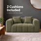 Bethany Modern Frameless Compressed Fabric 2 Seater Sofa