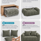 Bethany Modern Frameless Compressed Fabric 2 Seater Sofa