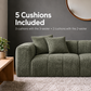 Bethany Modern Frameless Compressed Fabric 3+2 Seater Sofa