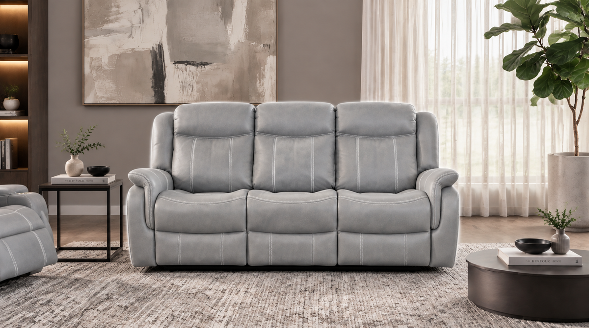 Carlton Multiple Size Fabric Power Recliner with USB & Cup Holders