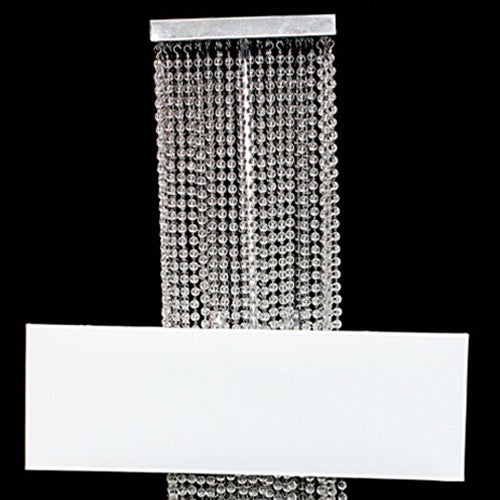 Ceiling Light Metal Frame Pearly Bead Chain