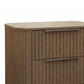 Arlo Solid Rubber Wood Bedside table with LED Lights