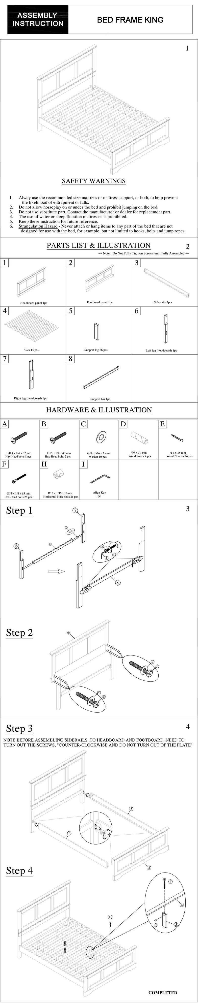 Spencer 5/4 pcs Bedroom Suite Solid Wood & MDF Grey Colour in Multiple Size with Dresser & Tallboy