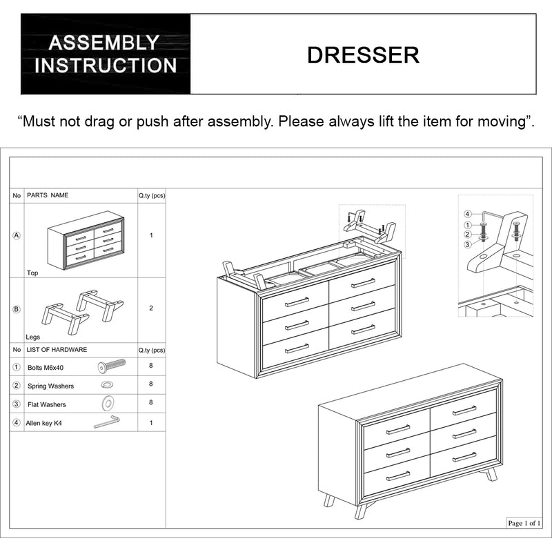 Seashore 5/4 Pcs Bedroom Suite Solid Acacia Timber in Multiple Size