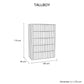 Arlo MDF Bedroom Suite 5/4 Pcs In Multiple Colour with Dresser and Tallboy