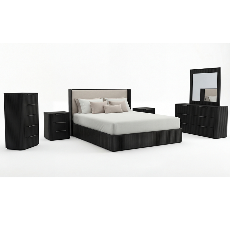 Arlo MDF Bedroom Suite 5/4 Pcs In Multiple Colour with Dresser and Tallboy