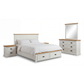 Marley Bookend Headboard MDF Storage Drawers 5/4 Pcs Bedroom Suite In Multiple Size